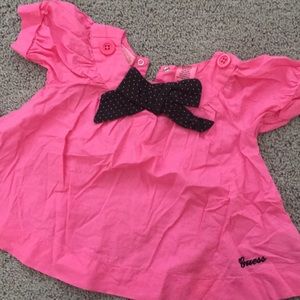 Pink and Black Blouse